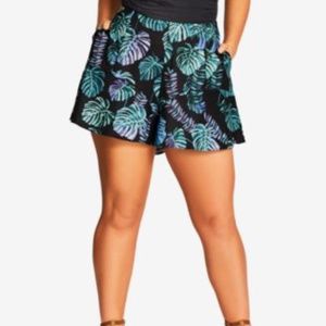 NEW 24W CITY CHIC POOL SHORTS SWIMSUIT BOTTOMS